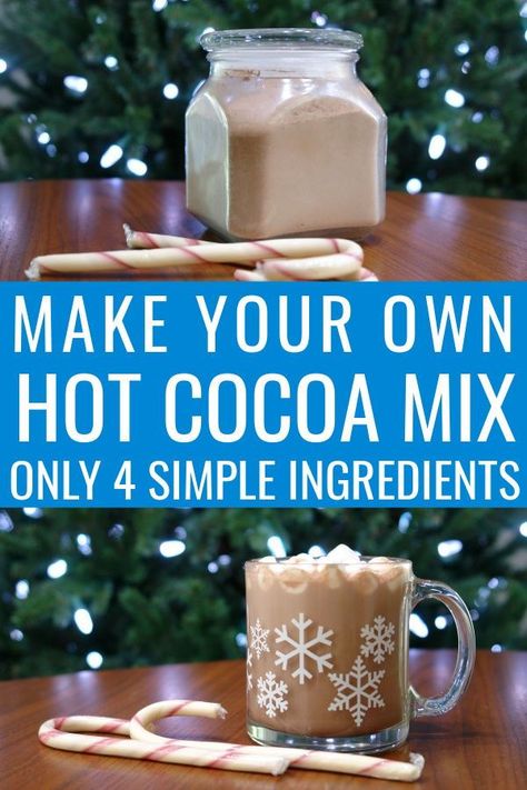 Swiss Miss Hot Chocolate Recipe, Homemade Hot Chocolate Mix Recipe, Make Your Own Hot Chocolate, Best Homemade Hot Chocolate, Diy Hot Chocolate Mix, Homemade Hot Chocolate Recipe, Best Hot Chocolate Recipes, Hot Cocoa Mix Recipe, Hot Chocolate Recipe Homemade