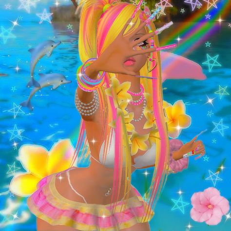 Gyaru Aesthetic, Emotes Discord, Coconut Dream, Barbie Summer, Kawaii Core, Arte Inspo, Make Friends, Discord Server, Fun Events