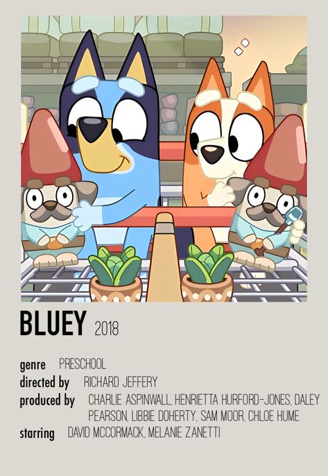 Bluey Movie Posters, Bluey Posters, Bluey Poster, Bea Core, Cartoons Poster, Dead Fish, Decor Posters, Polaroid Poster, Dorm Posters