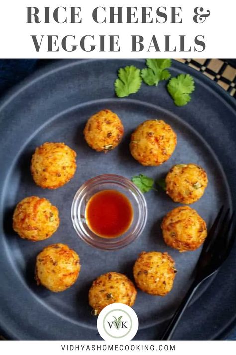 Vegetarian Toddler Meals, Veggie Balls, Amazing Vegetarian Recipes, Veggie Bites, Vegetable Cutlets, Meatballs And Rice, Cheesy Rice, Rice Snacks, Tomato Rice