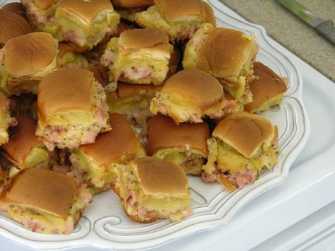 Ham Delights Recipe, Daycare Christmas Party, Tailgating Food Ideas, Ham Delights, Derby Food, Ham Biscuits, Carolina Cup, Tailgating Food, Gluten Free Puff Pastry