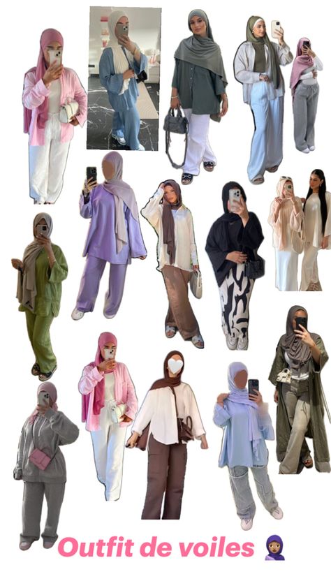 Streetwear Outfit Hijab, Voile Outfit, Cute Hijabi Outfits, Muslim Girl Outfits, Hijab Fashion Summer, Collage Outfits, Outfits Hijab, Modern Hijab, Modern Hijab Fashion