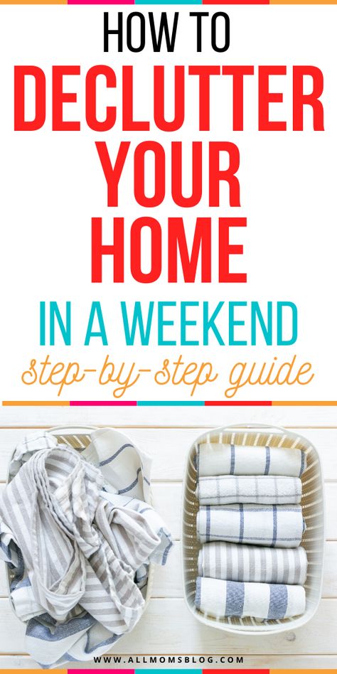 One Week Declutter Challenge, Declutter For Selling Home, 30 Days To Declutter Your House, Declutter Whole House In A Weekend, How To Help A Hoarder Declutter, Organizational Hacks, Clutter Solutions, Declutter Challenge, Declutter Home