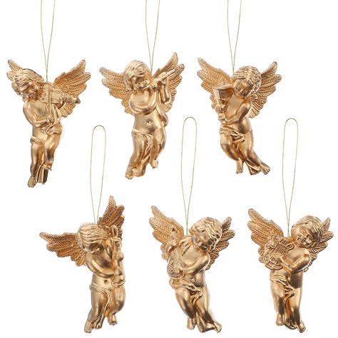 PRICES MAY VARY. These Wing Angel Girl can be used for decorating your bedroom, doorknob, kitchen, office, fireplace, table, shelf, Christmas trees, garden or yard. They can add up to your family strong Christmas atmosphere. Perfect Christmas Decorations. Nice Christmas Tree Ornaments, holiday décor, or Gift for Xmas. Easy Hang. Each Glass Angel feature ribbon for hanging. This Xmas Tree Hanging Pendant comes with a lanyard. You can it on the Christmas tree, on the fireplace or any other place y Xmas Angels, Angel Cherub, Valentine Cupid, Christmas Angel Ornaments, Ornament Christmas Tree, Angel Tree, Christmas Angel, Angel Figurines, Tree Pendant