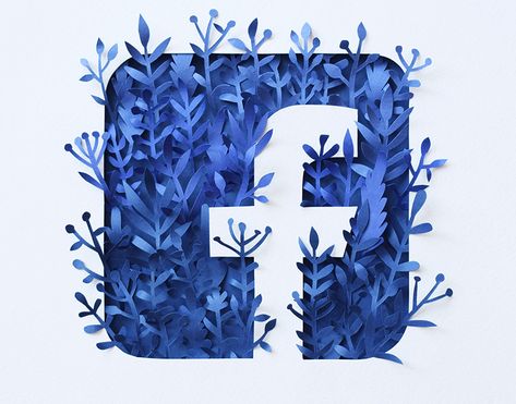 Paper Facebook Logo on Behance New Instagram Logo, Facebook Logo, Instagram Symbols, Paper Logo, Photo Frame Wallpaper, Blurred Background Photography, Logo Facebook, App Pictures, Blue Wallpaper Iphone