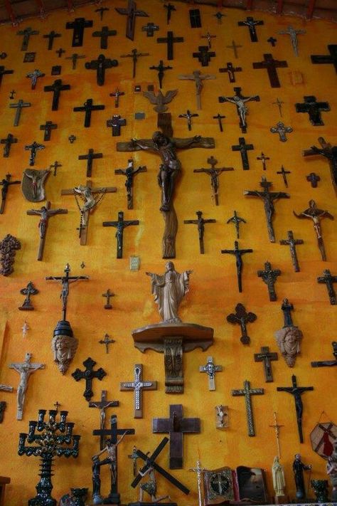 Crosses Catholic Wall Art, Sign Of The Cross, Home Altar, Southern Gothic, Mexican Decor, Religious Icons, Foto Art, Catholic Art, Wall Crosses