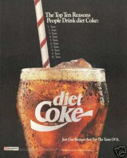 Diet Coke ad from 1990. Pepsi Ad, Coke Ad, Coca Cola Ad, Good Advertisements, Vintage Coke, Coke Cola, Coke Cans, Diet Coke, Coca Cola Vintage