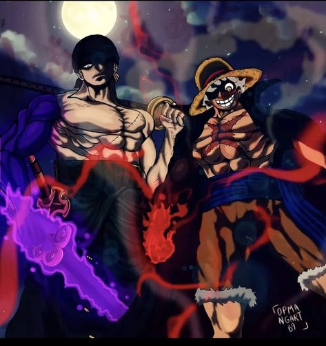 One piece One Piece Zoro And Luffy, One Piece Anime Zoro, Luffy And Zoro Manga, Zoro Luffy, Zoro And Luffy Fanart, Luffy And Zoro Fan Art, Zoro And Luffy, Luffy And Zoro, Luffy X Zoro