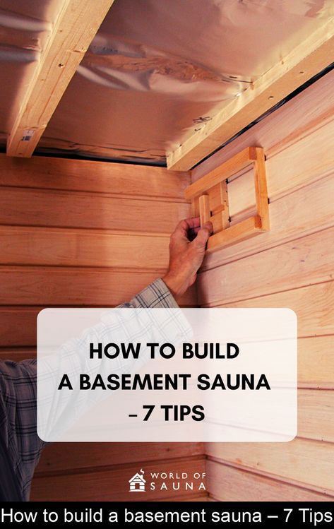 In the article How to build a basement sauna - 7 tips, I share few tips when building a sauna in the basement. Building a sauna in the... Sauna Bathroom Ideas, Build A Basement, Homemade Sauna, Basement Sauna, Sauna Lights, Building A Basement, Building A Sauna, Sauna Shower, Basement Decoration