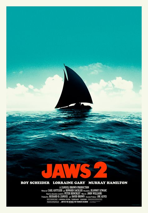 Jaws 2 (1978) [1110x1600] OC Jaws Bruce, Film Posters Horror, Bruce The Shark, Jaws Poster, Jaws Film, Jaws 4, Jaws 3, Jaws Movie Poster, Shark Movies