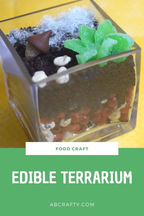 50 Food Crafts For Kids (Edible Crafts and Activities) Food Related Crafts, Food Crafts For Kids Edible, Cooking Crafts For Kids, Osh Activities, Edible Terrarium, Food Crafts For Kids, Kids Crafts To Sell, Edible Succulents, Edible Science