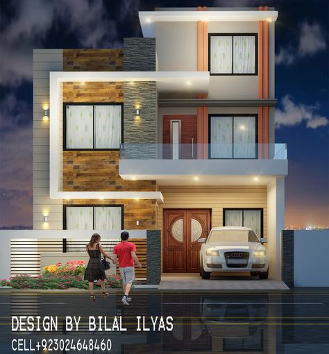 5 Marla Home Front Design, 10 Marla House Elevation Pakistan, 5 Marla Front Elevation Pakistan, 5 Marla House Front Elevation, Elevation House, Front Elevation Design, 20x40 House Plans, New Modern House, Building Front Designs