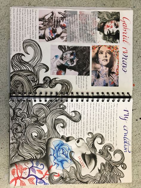 Gcse Study, Artist Research Page, Gcse Sketchbook, Gcse Art Ideas, Kunstjournal Inspiration, Art Sketchbook Ideas, Photography Sketchbook, Textiles Sketchbook, Sketchbook Layout