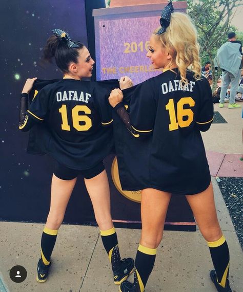 TGLC'S baseball tops, with OAFAAF on the back Cheer Baseball Jersey, Cheer Team Gifts, Cheer Athletics, Baseball Tops, Cheer Team, Team Gifts, Baseball Jersey, Senior Year, Baseball Jerseys