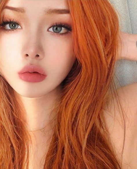 Ginger Female, Freckles Redhead, Redhead Asian, Facial Aesthetic, Pretty Red Hair, Red Hair Dye, Beautiful Freckles, Dyed Red Hair, Red Haired Beauty