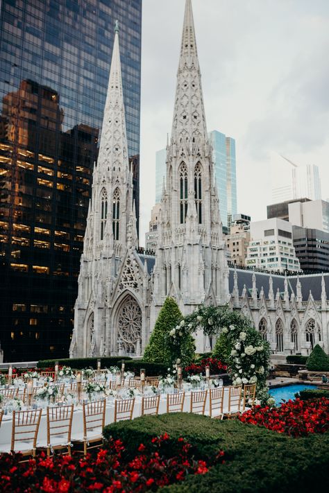 St Patrick’s Cathedral Nyc Wedding, St Patricks Cathedral Wedding, Rooftop Garden Nyc, 620 Loft And Garden, Rooftop Wedding Reception, Rooftop Nyc, Burger Photography, New York Rooftop, Nyc Wedding Photos