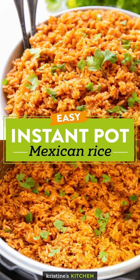 Instant Pot Mexican Rice, Instant Pot Mexican, Mexican Rice Recipe, Mexican Rice Easy, Spanish Rice Recipe, Mexican Rice Recipes, Stove Top Recipes, Instant Pot Meals, Pot Dinners