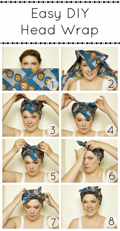 Easy Diy Head Wrap · How To Make A Turban · Decorating on Cut Out + Keep Styles Braids, Hair Wrap Scarf, Hair Scarf Styles, Head Scarf Styles, Bohemian Hairstyles, Peinados Fáciles Para Cabello Corto, Love Lucy, Bandana Hairstyles, Hair Wraps