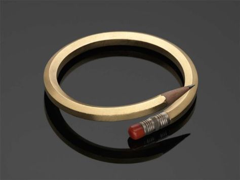 Pencil Bracelet, 1999. Noma Copley, American, 1916–2006 Pencil Bracelet, Teacher Wardrobe, Studio Jewelry, Graphic Design Humor, Wooden Pencils, Geek Chic, Contemporary Jewellery, Everyday Objects, Museum Of Fine Arts