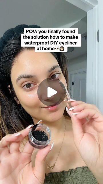 Tanisha Ahuja on Instagram: "You finally made waterproof eyeliner at home❤️❤️I finally discovered how to make the perfect DIY waterproof eyeliner at home, and I’m excited to share it with you! Here’s the step-by-step process:

▶️How I Made It:

⭐️Ingredients:

	•	Carom seeds
	•	Almonds
	•	Cotton
	•	Ghee
	•	Beeswax
	•	Vitamin E capsules
	•	Kohl powder
	•	Aloe vera gel
	•	Castor oil
	•	Compact powder (for application)

⭐️Process:

	1.	Creating the Soot:
	•	Wrap carom seeds and almonds in cotton, add ghee, and set it on fire.
	•	Let the plate above the flame collect the soot.
	•	Once the plate cools, scratch off the black carbon.
	2.	Making it Waterproof:
	•	Use a double boiler method to melt beeswax.
	•	Add the vitamin E capsules and kohl powder to the melted beeswax.
	•	Once mixed well, add How To Make Eyeliner At Home, Homemade Eyeliner, Diy Eyeliner, How To Use Eyeliner, Carom Seeds, Vitamin E Capsules, Kohl Eyeliner, Compact Powder, Double Boiler