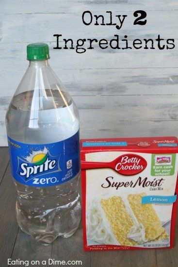 Weight Watcher Cake With Soda, Diet Sprite Cake, Sprite Recipes Food, 2 Ingredient Cupcakes, Sprite Cake Recipe, Sprite Cupcakes, Diet Cupcakes, Pineapple Malibu, Sprite Cake