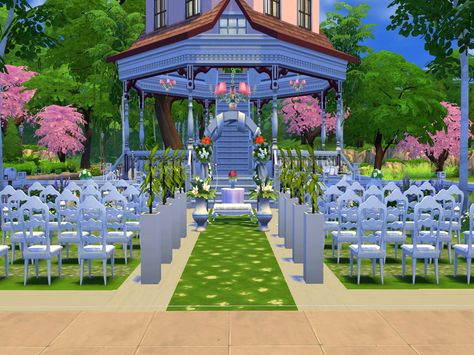 Pietraluna Chapel is perfect for your Sims wedding venues! It can works also as lounge bar, live music park and a place where your Sims can have some fun! Hope you enjoy it! Found in TSR Category... Minecraft Wedding Build, Wedding Minecraft, Minecraft Wedding, Sims Wedding, Bar Live Music, Roblox Studio, Sims Houses, Casas The Sims 4, Minecraft Inspo