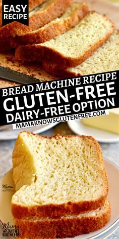 Gluten Free Bread Maker, Mama Knows Gluten Free, Gluten Free Bread Recipe Easy, Gluten Free Bread Machine, Easy Bread Machine Recipes, Dairy Free Bread, Homemade Gluten Free Bread, Gluten Free Sandwich Bread, Best Gluten Free Bread