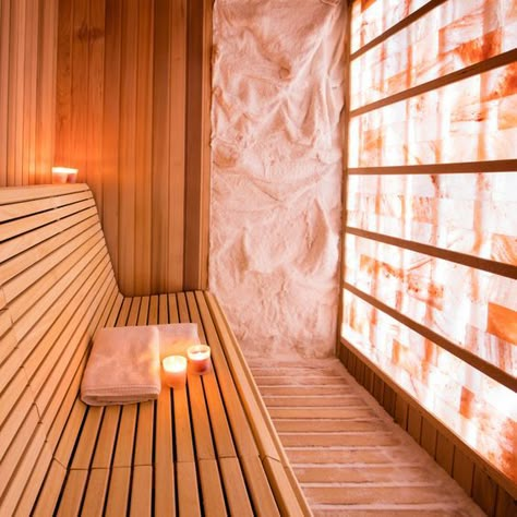 Diy Home Sauna, Salt Room Therapy, Salt Sauna, Himalayan Salt Room, Salt Cave Spa, Cave Spa, Holistic Spa, Farm Hotel, Salt Wall