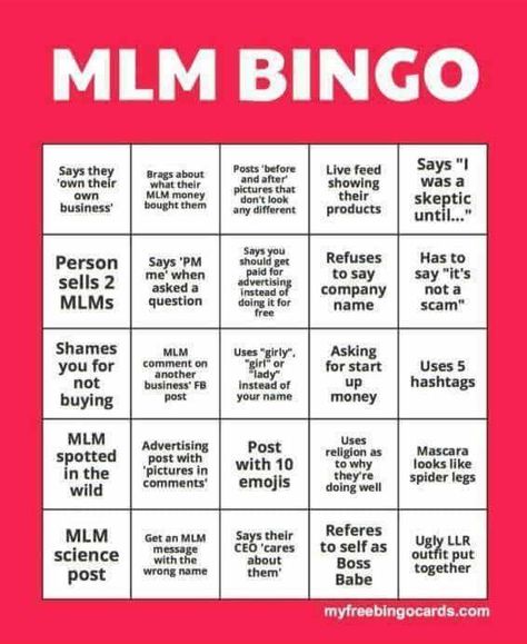 Mlm bingo Anti Mlm, Bingo Card Generator, Free Printable Bingo Cards, Free Bingo Cards, Bingo Cards Printable, Word Recognition, Bingo Printable, Simple App, Multi Level Marketing