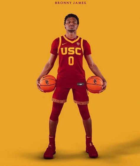 Usc Basketball, Bronny James, Basketball Baby, Sport Portraits, Dark Skin Men, Stop Trying, Usc Trojans, Ncaa Basketball, Nba Season