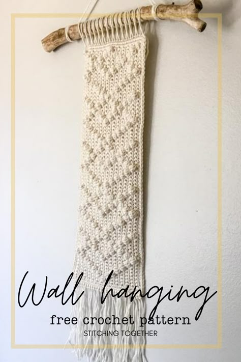 Diy Crochet Wall Hanging, Crochet Wall Hanging Pattern, Modern Haken, Boho Crochet Patterns, Crochet Wall Hanging, Wall Hanging Pattern, Crochet Wall Art, Crochet Wall Hangings, Crochet Decoration