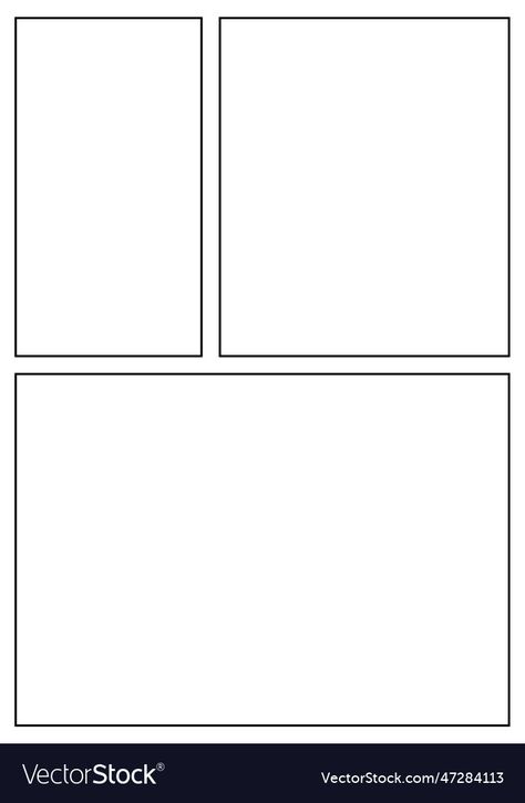 Manga Panel Template, Manga Storyboard, Storyboard Layout, A4 Template, Comic Book Style, Book Style, Comic Page, Page Layout, Comic Book