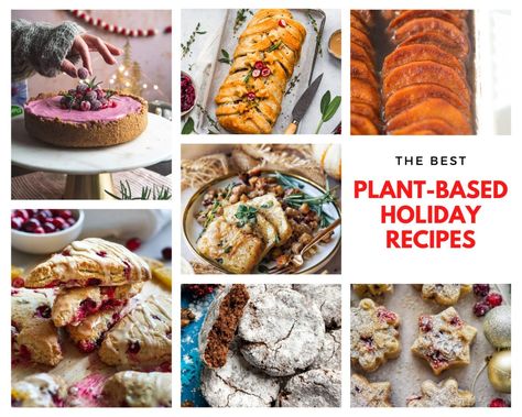 55 Plant Based Holiday Recipes - BetterFoodGuru Vegetarian Xmas, Sweet Potato Dip, Quinoa Stuffing, Holiday Soups, Vegan Mushroom Gravy, Vegan Sweet Potato Casserole, Thanksgiving 2023, Scalloped Potatoes Cheesy, Vegan Holiday