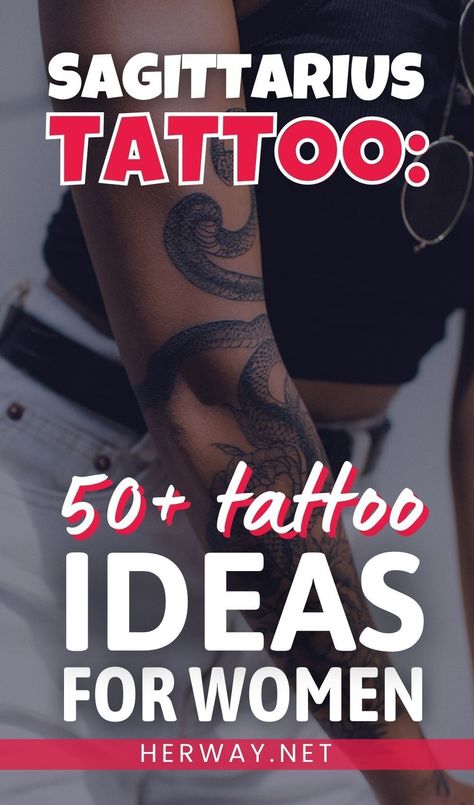 Are you a Sagittarius woman thinking about getting a tattoo, looking for the best Sagittarius tattoo idea? This is an article for you! Sagittarius Floral Tattoo, Tattoo Ideas Astrology Sagittarius, Sagittarius Forearm Tattoo Women, Sagittarius Sleeve Tattoos For Women, Sagittarius Tattoo Ideas Woman, Star Sign Tattoos Sagittarius, Horoscope Tattoos Sagittarius, Tattoo Sagittarius Woman, Sagitarrius Tattoo Women