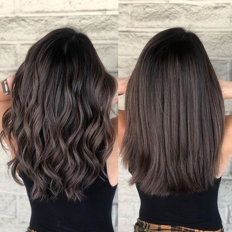 All Over Hair Color Brunette, Ash Brunette, Dimensional Brunette, Side Bangs Hairstyles, Oval Face Hairstyles, Hair Color Light Brown, Brown Hair Balayage, Brown Highlights, Balayage Brunette