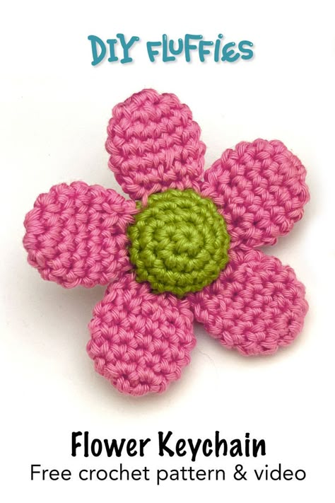 Bloom into creativity with this FREE flower plush crochet pattern! Perfect for adding a pop of color to your space or gifting to your favorite nature lover. Check it out now and crochet your way to a beautiful garden! #crochet #freepattern #flowerplush #diy Cute Animal Crochet, Diy Stuffies, Crochet Keyring Free Pattern, Diy Finger Knitting, Crochet Teacher Gifts, Crochet Small Flower, Flower Crochet Pattern, Small Crochet Gifts, Crochet Doll Clothes Free Pattern