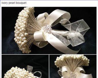 Pearl bouquets | Etsy Pearl Bouquet, Cascading Wedding Bouquets, Flower Girl Bouquet, Wedding Bouquets Bride, Pearl Bride, Brides Bouquet, Artificial Bouquet, Diy Bridal, Brooch Bouquets