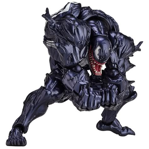 Official Photos and Info For Revoltech Venom - The Toyark - News Venom Toys, Venom Figure, Moving Dolls, Amazing Yamaguchi, Spiderman Venom, Univers Marvel, Marvel Venom, Marvel Toys, Action Toys