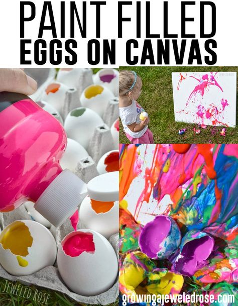 Messy Party, Filled Eggs, Art Therapy Activities, Egg Painting, Coloring Easter Eggs, How To Make Paint, Easter Activities, Art Party, Easter Party