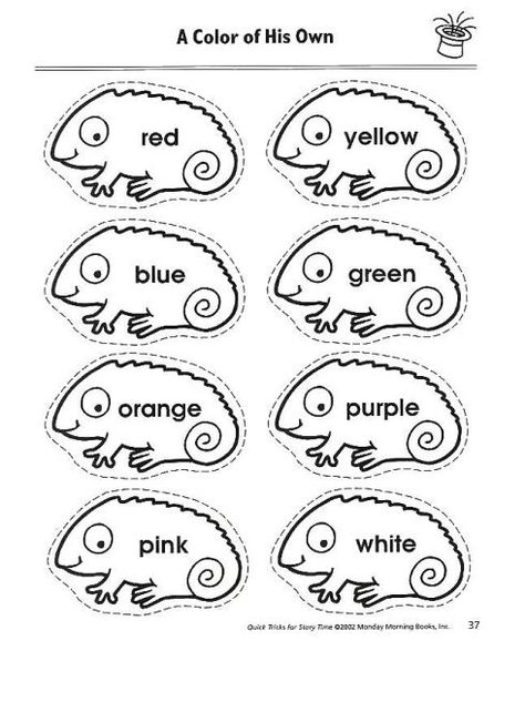 A color of his own! I love this book and the great printable activity to go along with it! A Color Of His Own, Mixed Up Chameleon, Leo Lionni, Color Unit, Preschool Colors, Leo Lion, Author Studies, Preschool Theme, Eric Carle