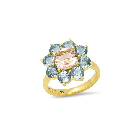 Flower Diamond Ring, Classic Flower, Fancy Rings, Jennifer Meyer, Flower Motif, Gold Band Ring, Aquamarine Rings, Spring 2023, Jewelry Inspo