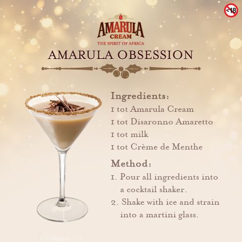 Amarula Drinks, Amarula Cocktails, Amarula Drink, African Drinks, Recipes Smoothies, Liquor Drinks, Cocktail Shaker, Bar Drinks, Adult Drinks