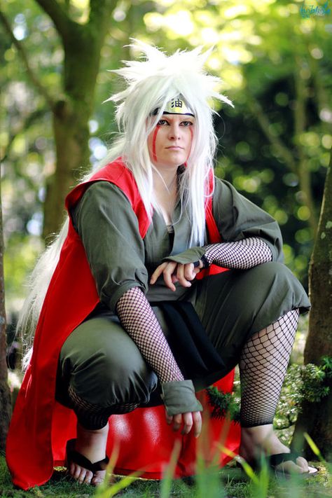 Jiraiya Cosplay, Naruto And Jiraiya, Naruto Jiraiya, Amazing Cosplay, Costume Wigs, Cosplay Costumes, Naruto, Gray Color, Wigs