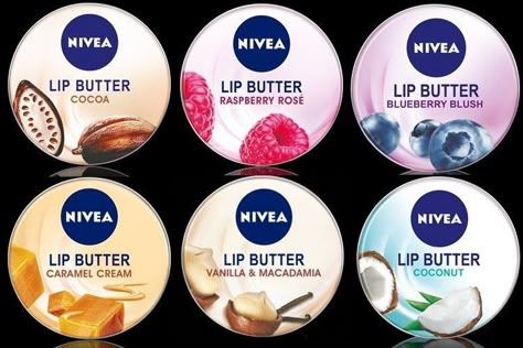 Nivea Lip Butter, Winter Lip Color, Winter Lips, Diy Dry Shampoo, Alat Makeup, Lip Balm Collection, Best Lip Balm, Lip Gloss Colors, Makijaż Smokey Eye