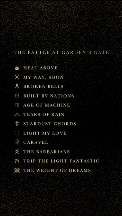 Battle At Gardens Gate Symbols, Battle At Gardens Gate, Crochet Christmas Trees Pattern, Trip The Light Fantastic, Lyric Tattoos, Greta Van Fleet, Music Pics, Beating Heart, Aesthetic Tattoo