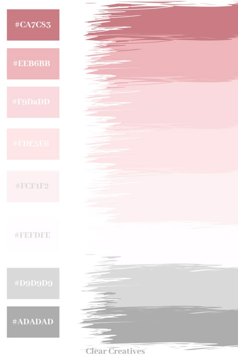 Angelic Color Palette, Grey Colour Scheme, Couleur Rose Pastel, Palettes Color, Hex Color, Pantone Colour Palettes, Hex Color Palette, Palette Design, Color Schemes Colour Palettes