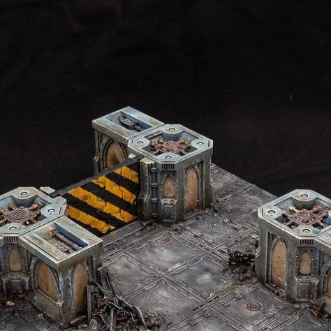 Necromundagram on Instagram: "New zone mortalis tile for our gaming club finished before todays game. #necromunda #necromundaterrain #grimdarkterrain #tabletop #necromundatiles #zonemortalis #zonemortalistiles #zonemortalisterrain #underhive" Zone Mortalis, Tabletop Scenery, Warhammer Necromunda, Necromunda Terrain, Scenery Ideas, Diy Miniatures, Warhammer Terrain, 40k Terrain, Model Painting