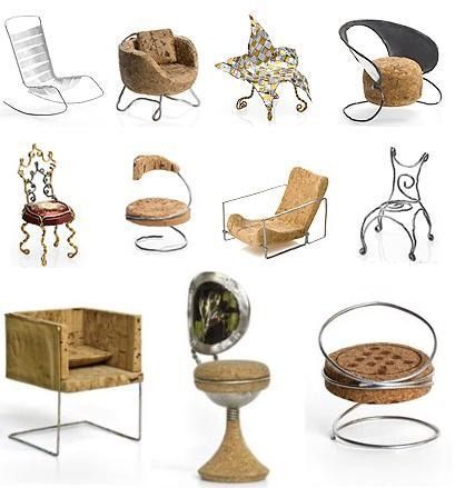 Champagne  Recycled cork + wire cage = miniature chairs, 11 alternatives to classic French bistro wire chair. Cork Furniture, Champagne Chairs, Mini Chair, 4th July Crafts, Miniature Chair, Wire Chair, Chairs And Tables, Champagne Corks, Fairy Furniture