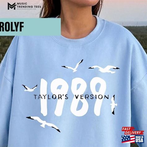 1989 Seagull Taylor Swift Shirt Sweatshirt Hoodie Check more at https://musictrendingtees.com/product/1989-seagull-taylor-swift-shirt-sweatshirt-hoodie-2/ Taylor Swift Shirt, Taylor Swift Shirts, Taylor Swift Outfits, Taylor Swift 1989, Sweatshirt Hoodie, Taylor Swift, Hoodie Shirt, Swift, Sweatshirts Hoodie