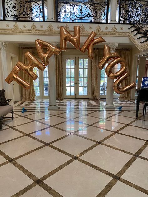 "THANK YOU" in 40" foil balloons gets the point across for this particular family. Because of the way Balloon Concepts displays and attaches the jumbo foil letters, it makes it very nice and easy to to display names and words 🎈😊 Please call or email to place an order: Call 310-451-5905 or E-Mail: balloonconceptswla@gmail.com #thankyou #foilballoons #archedletters #balloonarch #arch #santamonica #partystore #buylocal #balloons #ballonbouquet #balloondecor #balloondecoration Letter Balloon Arch, Display Names, Helium Tank, Winter Ball, 29th Birthday, Letter Balloons, Number Balloons, Retirement Parties, Helium Balloons